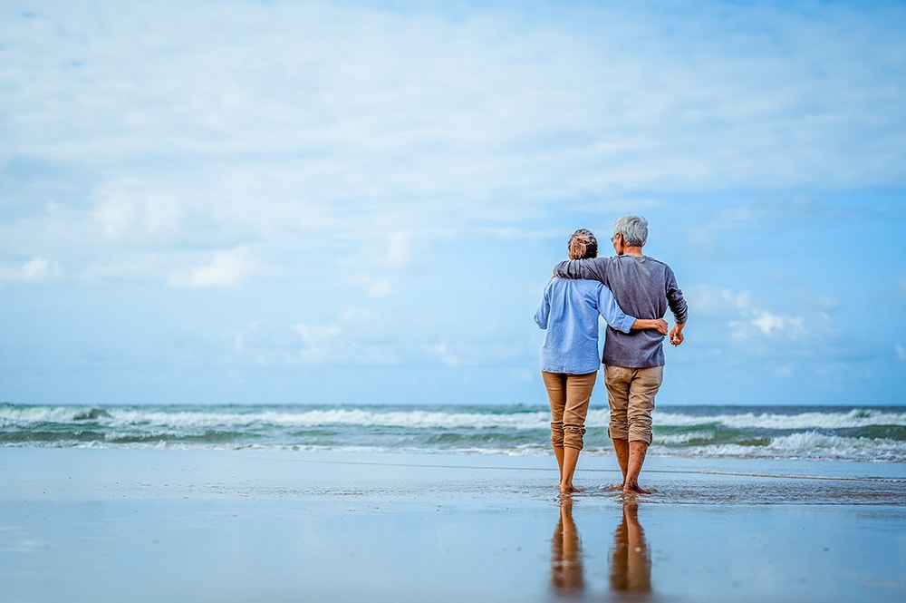 couple on the beach