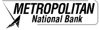 Metropolitan National Bank Logo